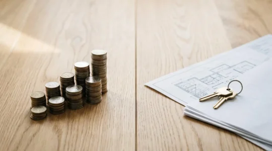 Concept d'arbitrage financier entre épargne et apport immobilier