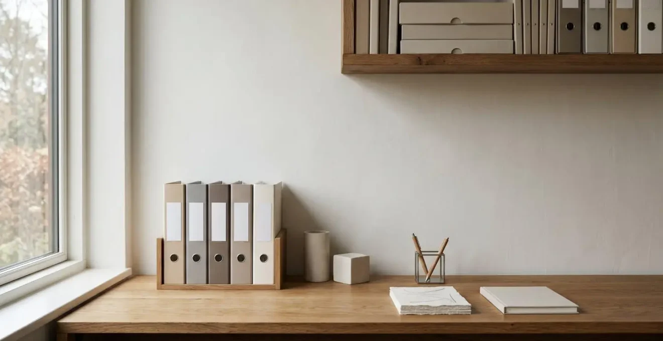 Organisation méticuleuse de documents financiers pour faciliter la succession
