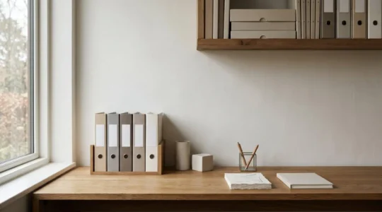 Organisation méticuleuse de documents financiers pour faciliter la succession