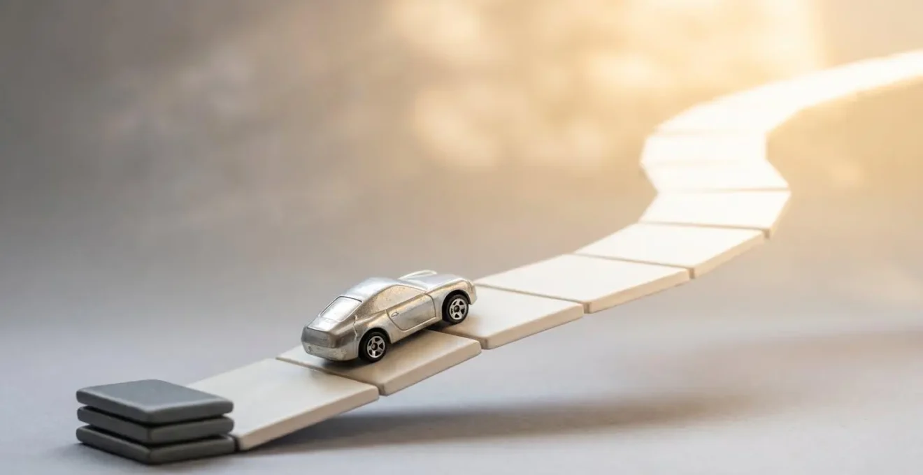 Représentation visuelle symbolique de la récupération du bonus automobile après un accident