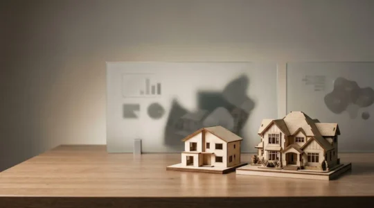 Concept visuel illustrant l'écart entre simulation de prêt en ligne et offre bancaire réelle
